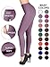 SATINA High Waisted Leggings for Women - Leggings for Regular & Plus Size Women - Lavender Leggings Women - Leggings for Women |3 Inch Waistband (Plus Size, Lavender)