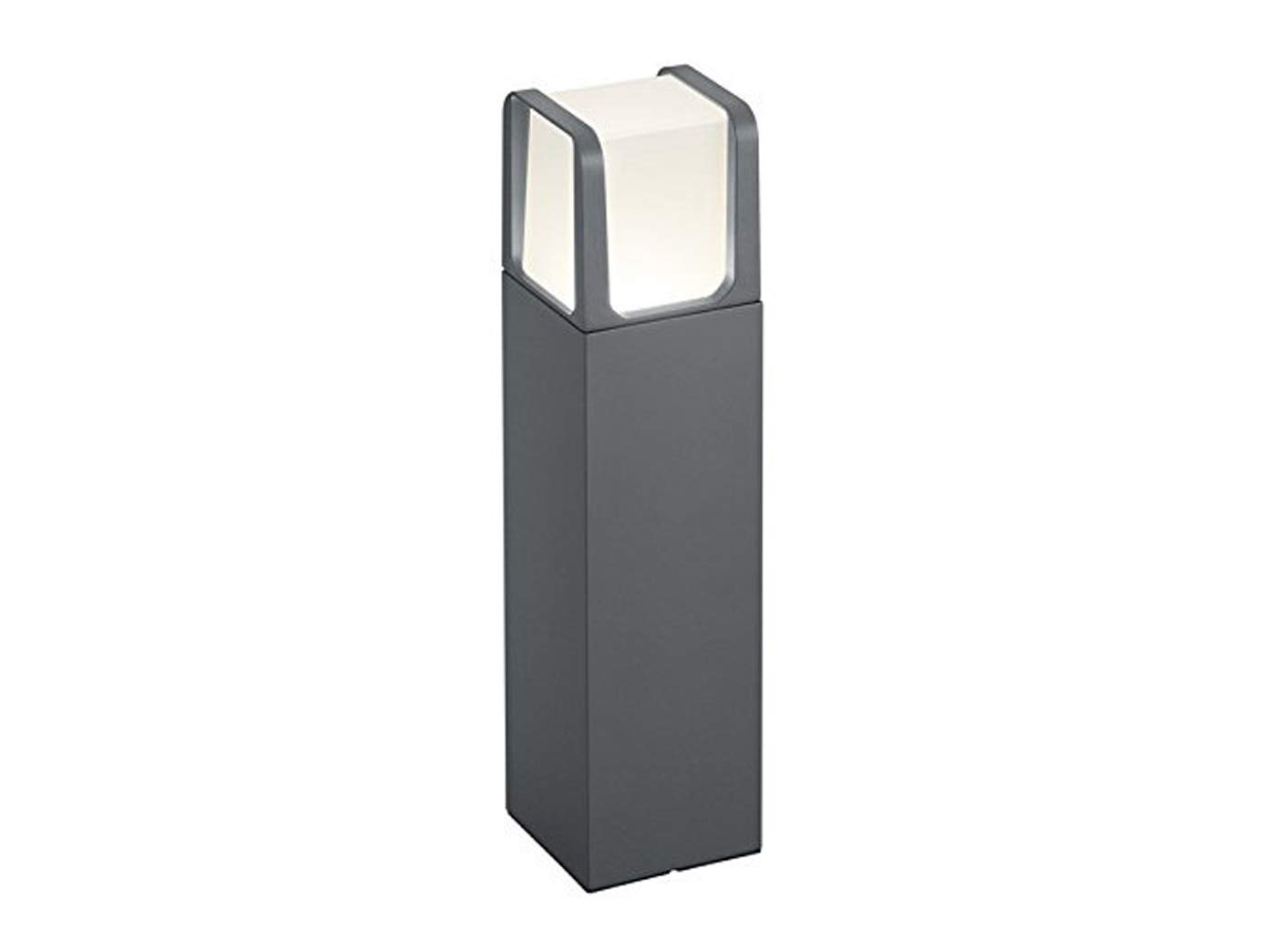 Trio Leuchten 522160142 Ebro A+ LED Outdoor Bollard Light, Aluminium, 6 Watt, Integrated, Anthracite, 10 x 10 x 40 cm