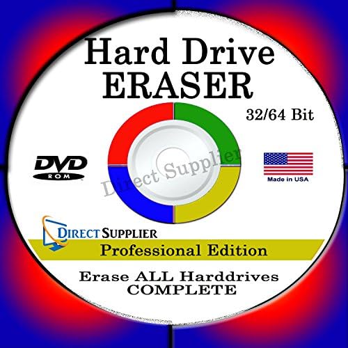 Hard Drive Eraser 32/64Bit Professional Edition - Wipe your Hard Drive Securely for for ALL operating systems
