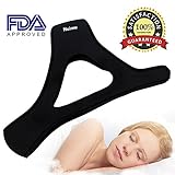 Adjustable Stop Snoring Chin Strap (FDA Material) - Huimu Anti-Snore Jaw Sleep Chin Belt for Snoring - Reduce Sleep Stress, Solution Instant and Natural Snore Give You Healthy Comfortable Sleep
