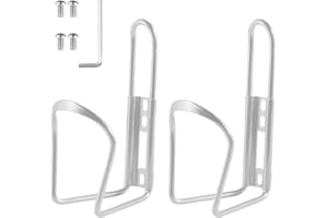 DUNCHATY Bike Water Bottle Holder, Alloy Aluminum Lightweight Water Bottle Cages for Bike, 2 Pack Bicycle Water Bottle Holder Cages Brackets Bicycle Accessories Water Bottle Mount for MTB Bike Road Bike