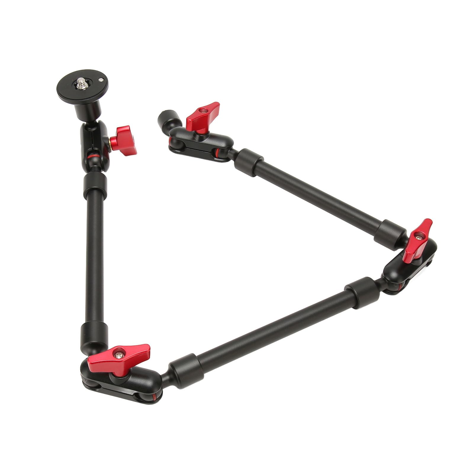 Fabater Articulating Magic Arm, 31 Adjustable Friction Articulated Arm, 360° Ballhead Adapter Magic Arms with 1/4 & 3/8 Thread for Various Action Camera, Monitor, LED Lights (Without Clamp)