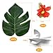 Tropical Luau Party Decoration, Hawaiian Beach Tiki Moana Theme Party Supplies, Including Green Grass Table Skirt, Balloons Garland, Palm Leaves