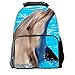 Skymoon Children's 3D Animal Dolphin School Backpacks (16 Inch, Light Bule)