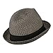 Men's Fedora with Paper Straw Braid