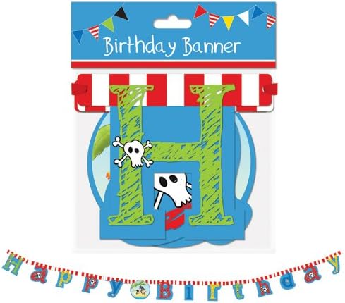 PIRATE HAPPY BIRTHDAY BANNER