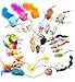 Fashion's Talk Mouse Cat Toys Mixed Bag 27 Assorted Mice Toy for Cats Kitten Catnip,Feather,Furry,Rattle,Plush,Interactive Kitty Toys