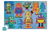 Crocodile Creek Robots Travel Pouch Puzzle - 100 Piece