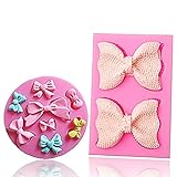 Bow Silicone Fondant Mold Bowknot Sugar Craft DIY Gumpaste Cake Decorating Clay mold chocolate Cupcake Topper
