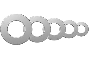 QISHENG 100 PCS 3/8"-16(ID10.25MM OD20.5MM) Stainless Steel SAE Flat Washer,Stainless Steel 18-8 A2(304) Washer