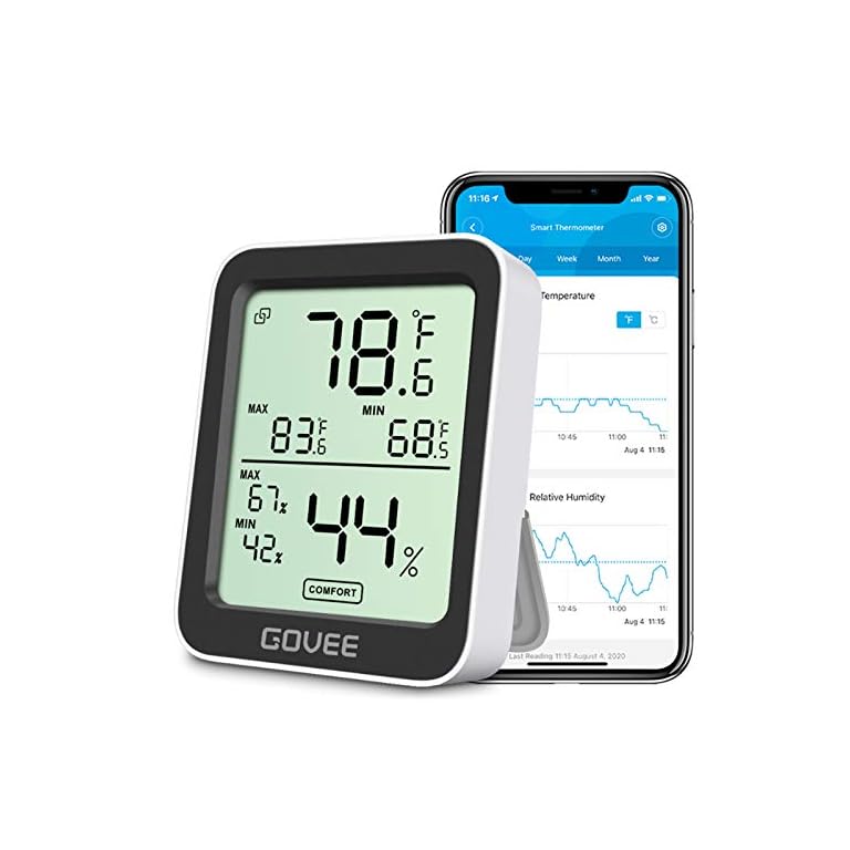 Govee Hygrometer Thermometer H5075, Bluetooth Indoor Room Temperature