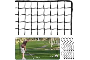 Amazgolf Golf Net,10Ft,15Ft,20Ft,25Ft, 30Ft, 40Ft Golf Practice Net,Sports Practice Barrier Net, Heavy Duty Ball Netting Golf Hitting Net, DIY Ball Net,Baseball Net Hockey Net and Chipping Net