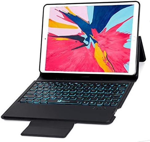 iPad Pro 10.5 Keyboard Case for iPad Pro 10.5 inch 2017- iPad Air 10.5(3rd Gen) 2019,7 Color Backlit Lightweight Thin iPad Air 3 Case with Keyboard (Black)