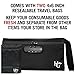 Herb Guard Smell Proof Bag with Built-In Combo Lock (11x6 inches, Holds 2 Ounces) - Locking Pouch Comes with 2 Resealable Bags to Keep Goods Fresh for Months