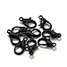 Linsoir Beads Lobster Clasp 50 pcs/Bag Alloy Jewelry Claw Clasps 12mmX6mm Black Tone