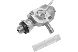 Anxingo Gas Tank Fuel Switch On/Off Fuel Valve Pump Petcock 2-3KW for 1/4" Hose Tap Generator and Gas Engine Fuel Tank Petcoc