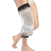 Waterproof Knee Shower Protector after Surgery For Adult,Knee Injury Bandage Covers Watertight Seal Cast Cover for Knee, Woun