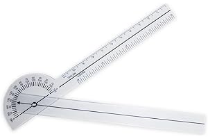 Rehabilitation Advantage Plastic Finger Goniometer, Clear
