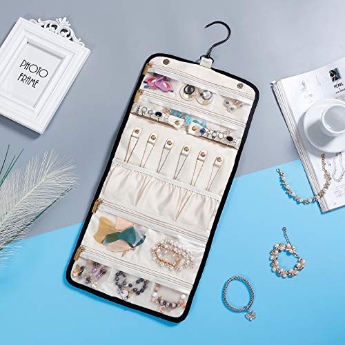 5 Hanging+Jewelry+Organizer+Zippered+Pockets