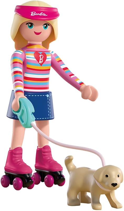 , Barbie Malibu, Set de Patins avec Barbie, Le Chiot Taffy et des Chaussures Convertibles, pour Enfants à partir de 4 Ans, 72126 — photo 1 sur 7