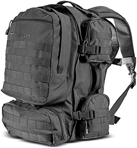 910104 Kiligear Operator Tactical Modular Assault Pack - Black,