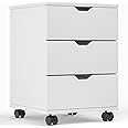 STARY Fully Assembled 3 Drawer Wood Rolling File Cabinet