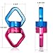 BHMOTORUS Safety Aluminum Alloy Triangular Rotational Device Hanging Climbing Swivel Hook Accessory 30KN 360 Degree Rope Swivel Connector for Climbing Hammock and Swing Setting