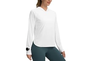 SEAMAID Women's UPF 50+ Sun Shirt SPF Long Sleeve Lightweight Hoodie UV Protection Clothing Hiking Fishing Outdoor