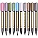Fine Metallic Paint Markers Pens - Medium Point Metal Art Permanent Marker Set For Glass Paint, Painting Rocks, Black Paper, Photo, Album, Gift Card Making, Christmas DIY Craft Kids, Pack of 10