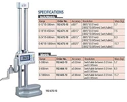 Mitutoyo 570-312, HDS Digimatic Height Gage, 12" X