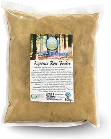 LICORICE ROOT POWDER 500g (HAIR PROTOCOL / ADRENAL / ORAL)