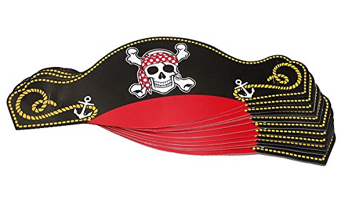 WellPackBox Pirate Birthday Party Supplies Swords, Hats, Eye Patches, And Favor Boxes (Inflatable Swords)