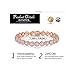 BAMOER Classic Luxury Rose Gold Plated Bracelet with Sparkling White Cubic Zirconia Stones for Women Grils for Her 7.5 Inches