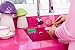 Vigar Flower Power 3-in-1 Kitchen Sink Caddy Set, Flower-Shaped Dish Brush, Sponge, Fence-shaped Holder and Suction Cup, Ideal Sink Organizer, Pink