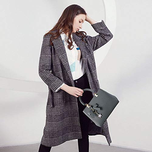 URAQT-Damen-Handtaschen-Schulterbeutel-Frauen-Stilvolle-PU-Designer-Schultertasche-Taschen-Umhngetasche-Grau-Geschenk-Zum-Muttertag