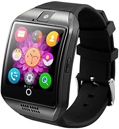 Dohomai Newest Q18 Smart Watch Bluetooth Smartwatch Phone with Camera TF/SIM Card Slot for Android Samsung Galaxy S7,S6,S5,Note 5,HTC,SONY,LG,Huawei,Google Nexus (black)