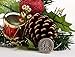 Factory Direct Craft Collection of 12 Festive Holiday Red Pinecones, Apples and Drums Artificial Christmas Floral Picks