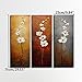 3Pcs Colorful Flower Canvas Abstract Painting Print Art Wall Home Decor Unframed