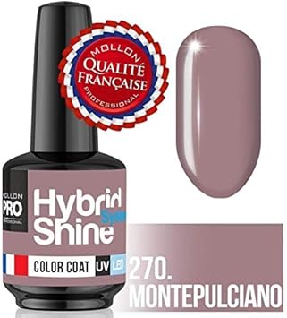 Mini Vernis Semi Permanent Hybrid Shine Mollon Pro 8ml 270