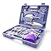 WOLFWILL 10 Pieces Garden Tool Set Gardening Tools Gift Kit Ergonomic Handle with Storage Case Anti-rust Trowel Rake Weeder Pruning Shear Sprayer Shovel