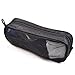 Case Star Nylon Slim Zipper Mesh Bag Case for Bluetooth, Wireless In-Car FM Transmitter, Adaptor, USB Charging, HDMI VGA Line In/Out Cable OTG Cord with Case Star Velvet Bag, Black
