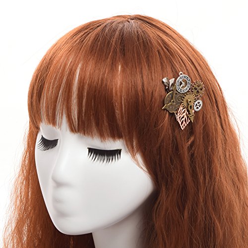 GRACEART Steampunk Gears Clock Hair pin - Image 4