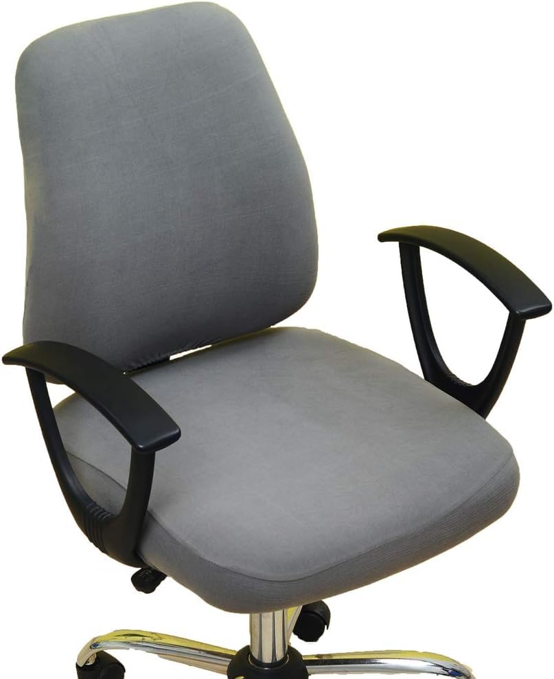 Office Chair Seat Cover Universal Fit Dining Room Chair Covers Stretch Washable Slipcover Protector for Desk Swivel Computer Chairs (Huise)