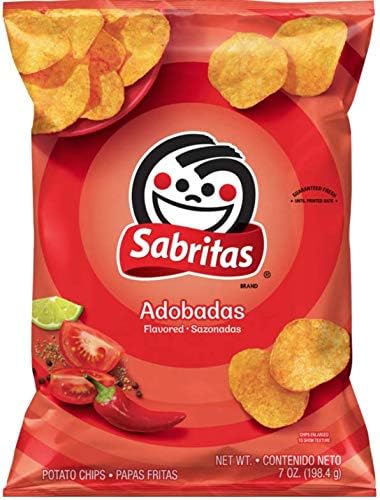 NEW Sabritas Potato Chips, Abobadas Flavor, 7 oz Bag (1)