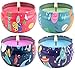 Scented Candles Jasmine,Gardenia, Rose & Lavender, Natural Soy Wax Cartoon Style Portable Travel Tin Candle,Set of 4