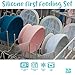 Bumkins Suction Silicone Baby Feeding Set, Bowl, Lid, Spoon, BPA-Free, First Feeding, Baby Led Weaning - Green