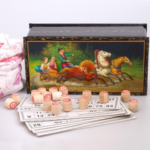 Russian Bingo (Russian Lotto) Gift Set 'Summer Troika'