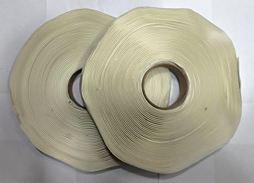 Colorimetrics White Putty Tape/Butyl Tape 1/16" x 1/2" x 50' (2-Pack)