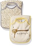 Burt's Bees Baby Baby Set Of 2 Lap Shoulder Organic Bibs, Buttermilk, One Size