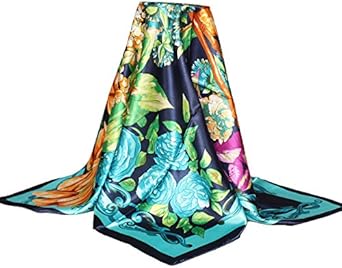 YRXDD Silk Schal großer quadratischer Schal Dame Schal (90 * 90cm